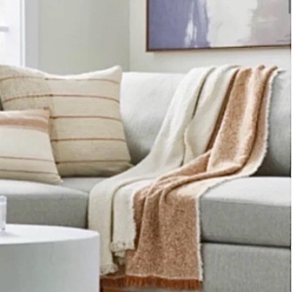 Threshold Studio McGee Colorblock Boucle Throw Toss Blanket 50”x 60”
